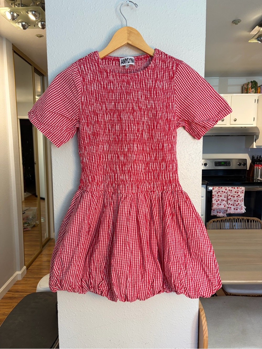 AMYLYNN Eleanor Puffball Mini Dress